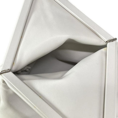 Bottega Veneta Clutch Bag - 622712 White Leather