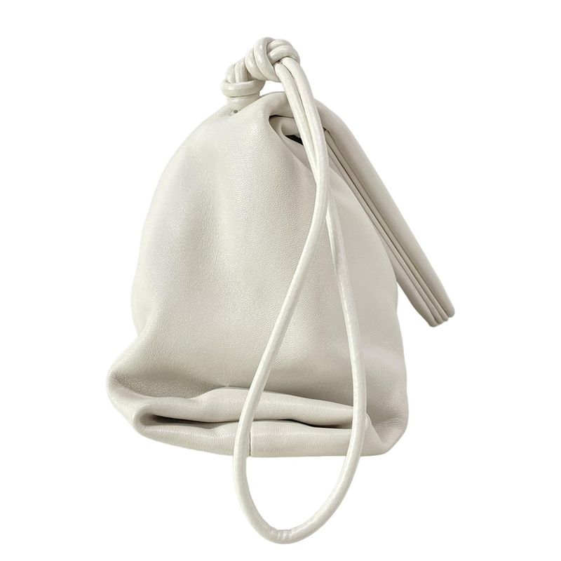 Bottega Veneta Clutch Bag - 622712 White Leather