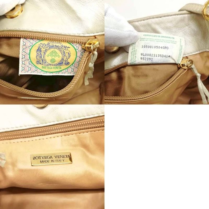 Bottega Veneta Vintage Intrecciato Shoulder Bag Handbag Chien Pan Gold Series