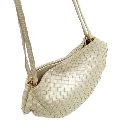 Bottega Veneta Vintage Intrecciato Shoulder Bag Handbag Chien Pan Gold Series