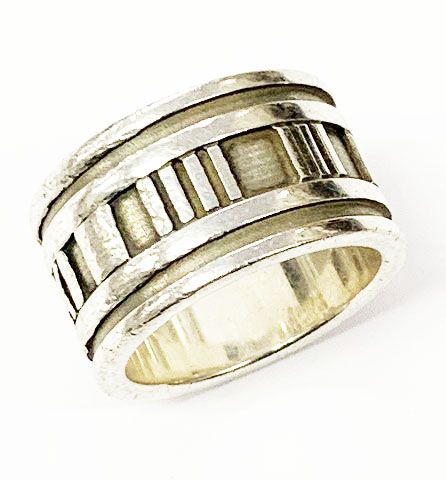 Tiffany & Co Tiffany & CO Atlas Wide Ring No 12 Silver Ring []aa▲ 251213