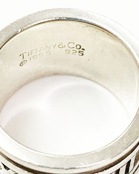 Tiffany & Co Tiffany & CO Atlas Wide Ring No 9 Silver Ring []aa▲ 251213