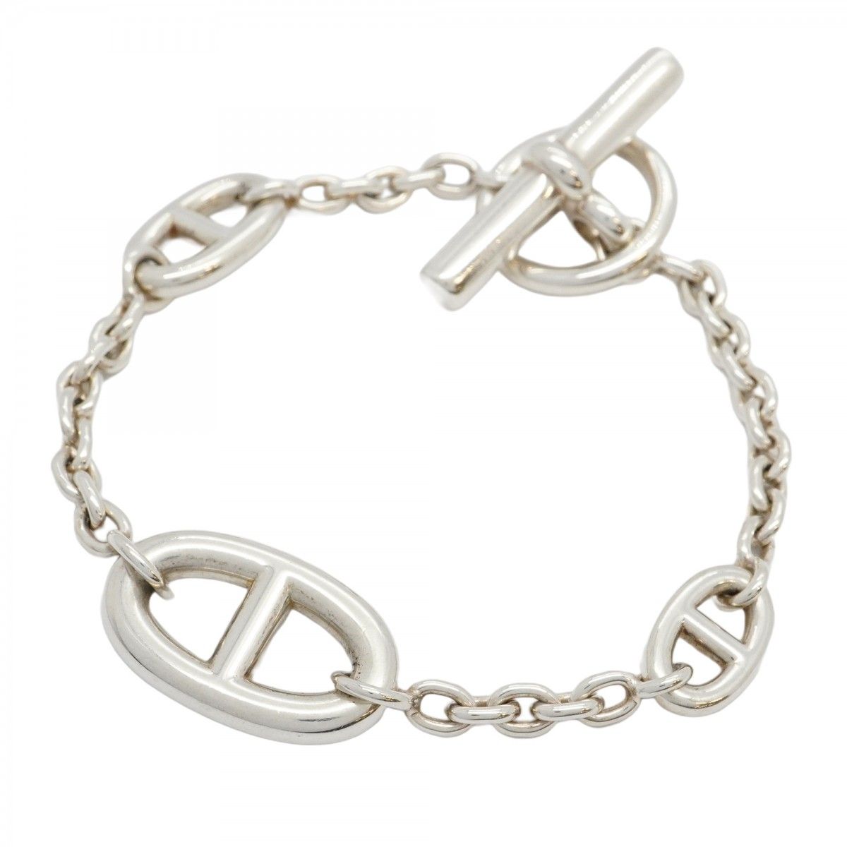 Hermes Bracelet Chaine D'Ancre Farandole Silver 925 Ladies
