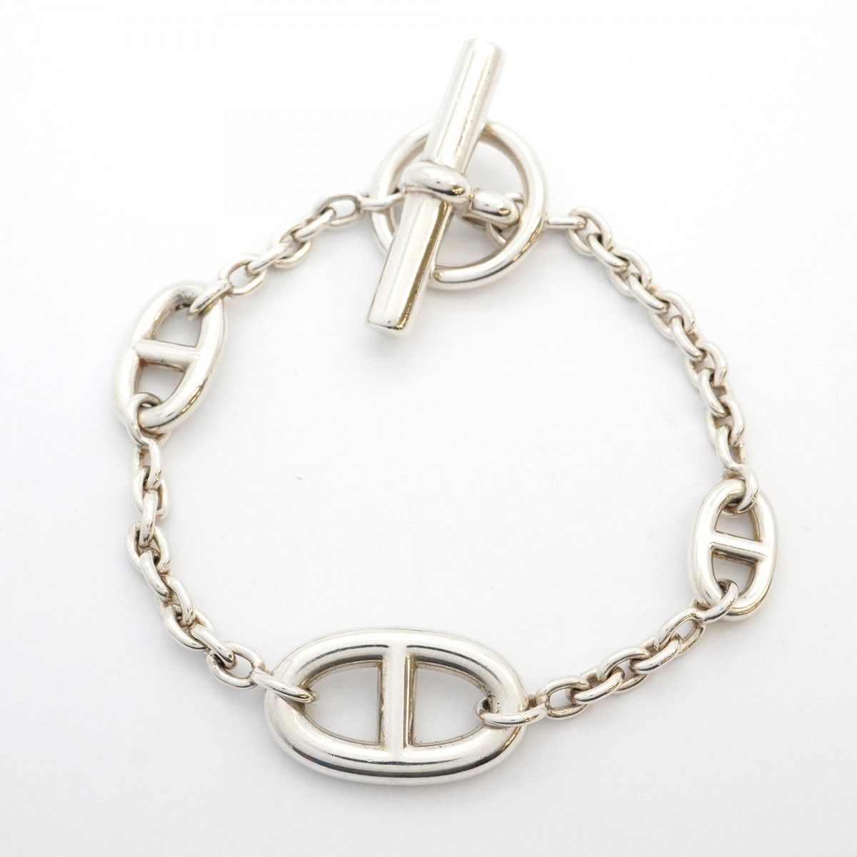 Hermes Bracelet Chaine D'Ancre Farandole Silver 925 Ladies