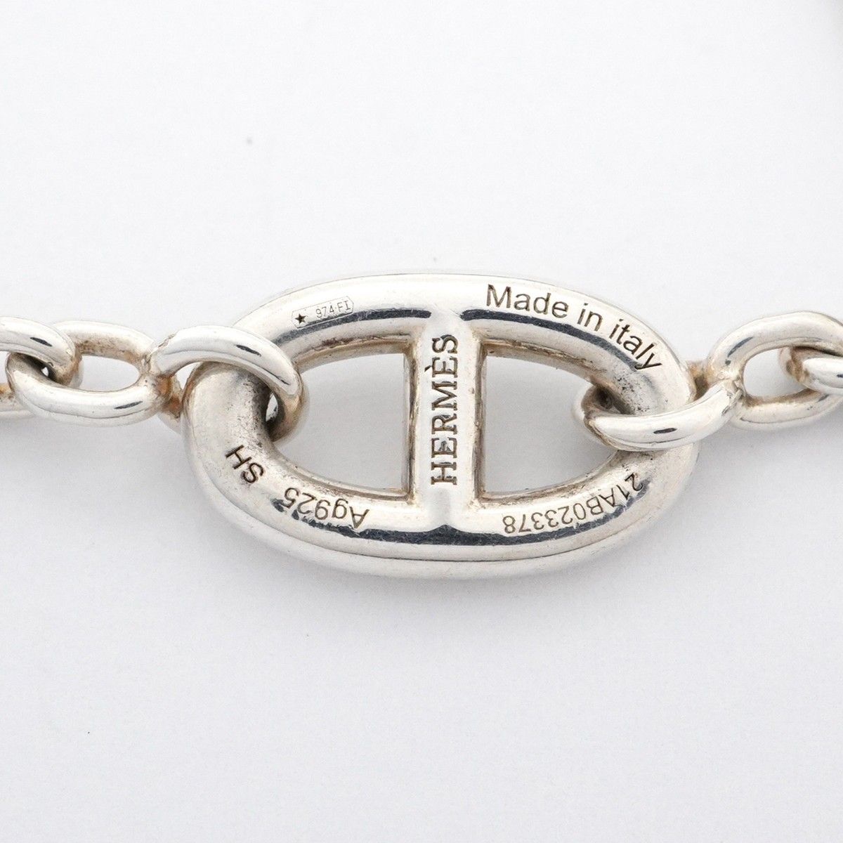 Hermes Bracelet Chaine D'Ancre Farandole Silver 925 Ladies