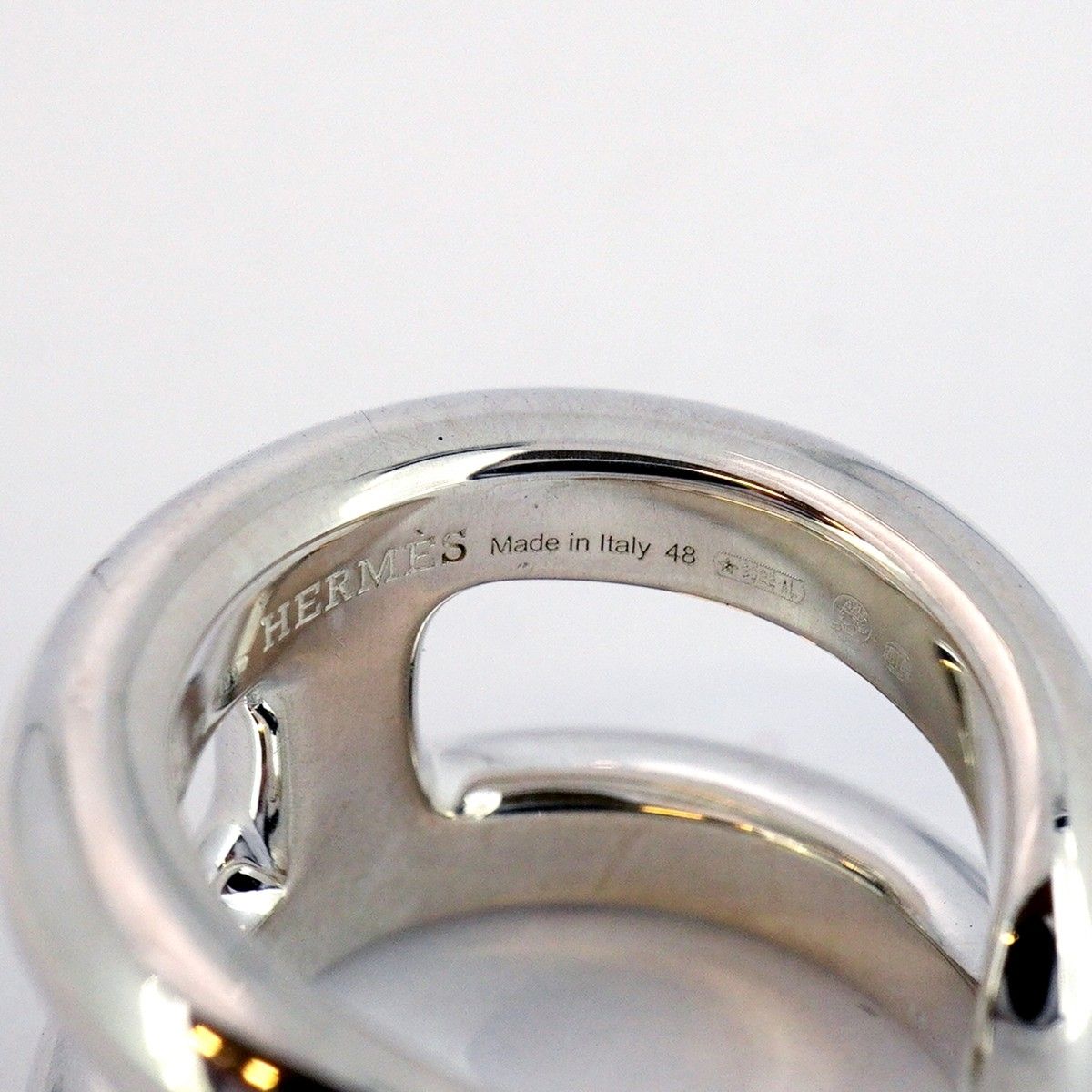 Hermes Ring Osmozu Pm Silver 925 #48 Ladies
