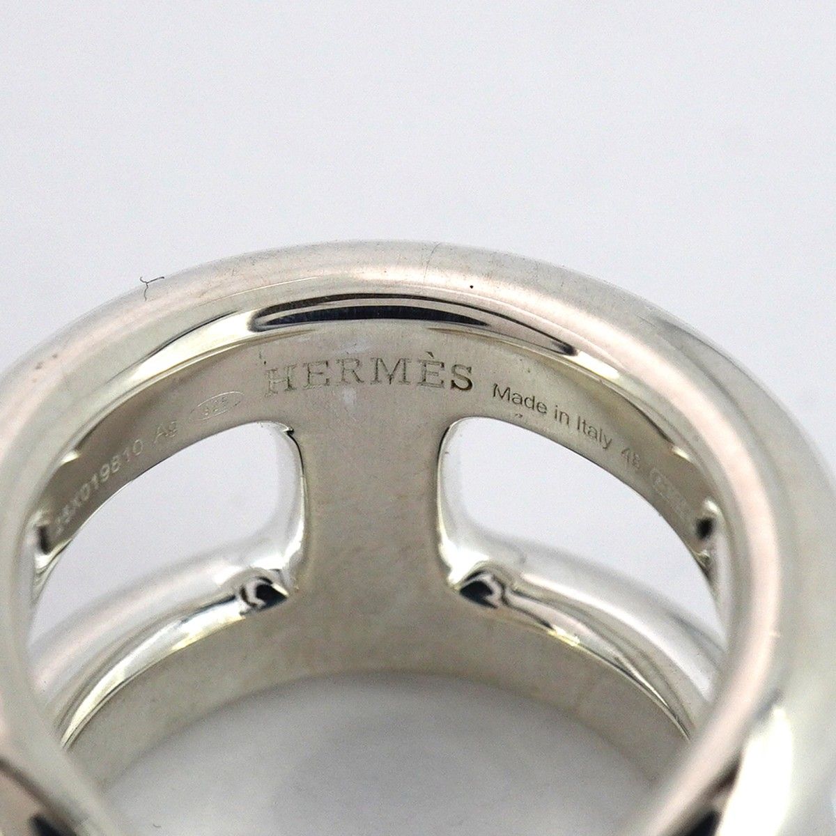 Hermes Ring Osmozu Pm Silver 925 #48 Ladies