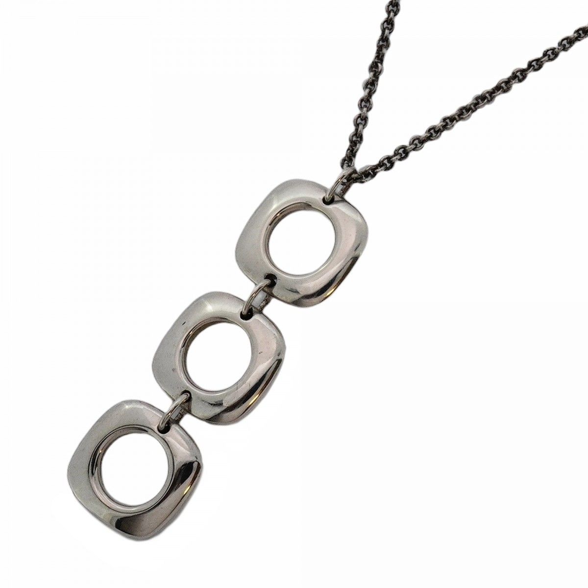 Tiffany Necklace Triple Cushion Silver 925 Women'S