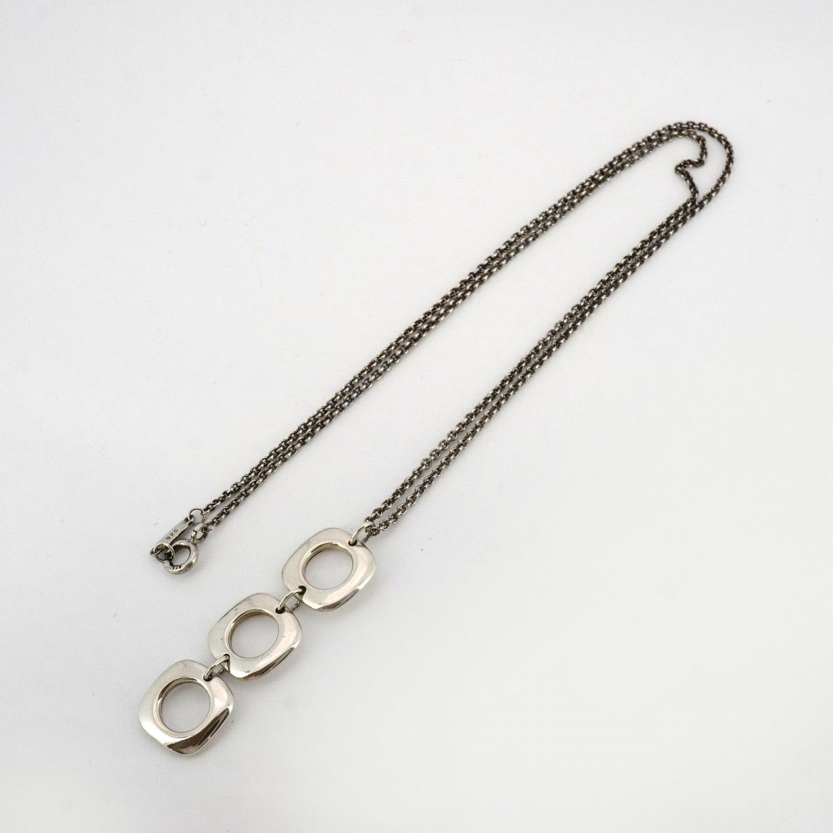 Tiffany Necklace Triple Cushion Silver 925 Women'S