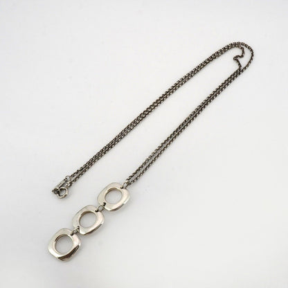 Tiffany Necklace Triple Cushion Silver 925 Women'S