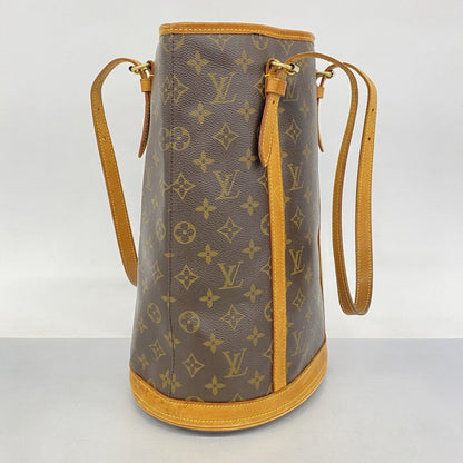 Louis Vuitton Tote Bag Monogram Bucket Gm M42236 Brown Women'S