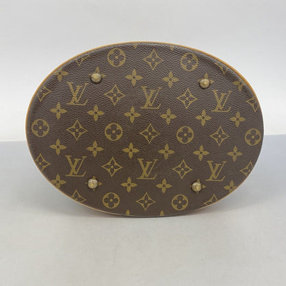 Louis Vuitton Tote Bag Monogram Bucket Gm M42236 Brown Women'S
