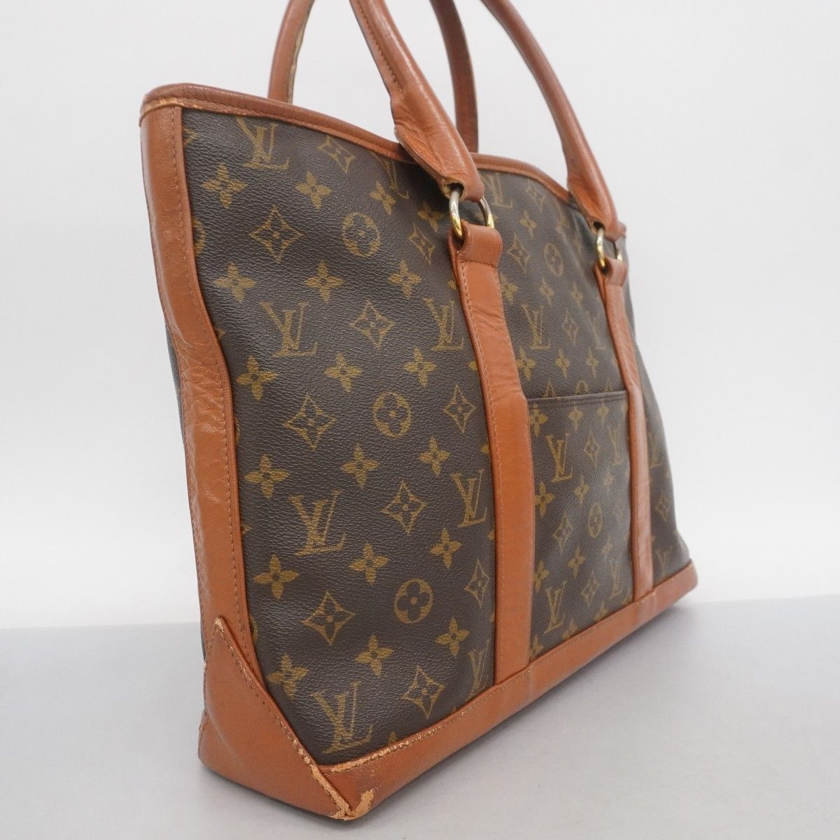 Louis Vuitton Tote Bag Monogram Sack Weekend Pm M42425 Brown