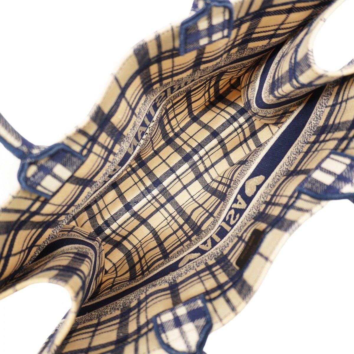 Christian Dior Tote Bag Book Tote Canvas Navy Women'S