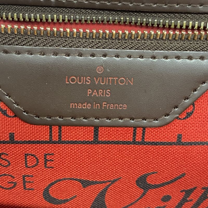 Louis Vuitton Damier Neverfull PM N41359 Ebene Womens Tote Bag