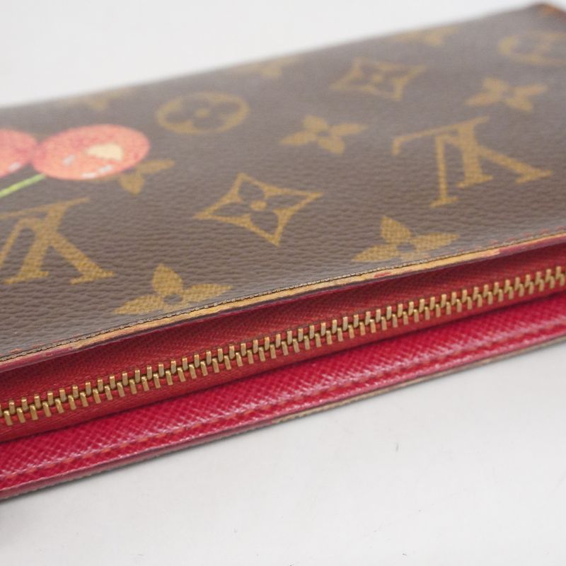 Louis Vuitton Long Wallet Monogram Cherry Takashi Murakami Collaboration