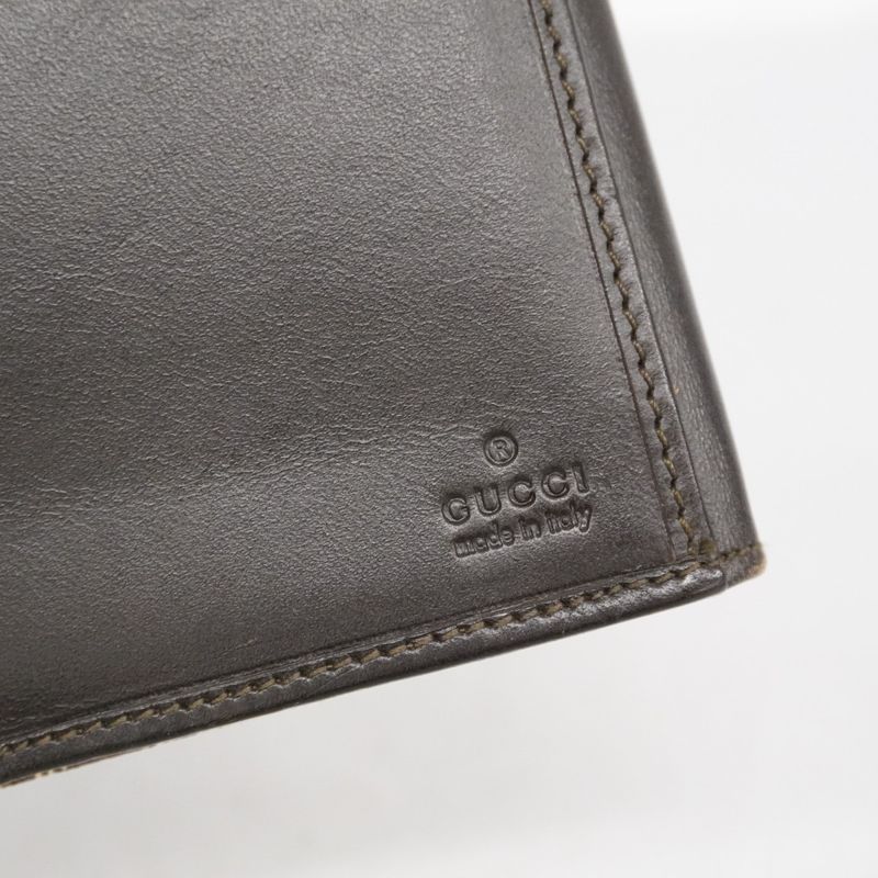 Gucci Long Wallet GG Canvas Sherry Line Jackie 05479 Canvas Brown Silver