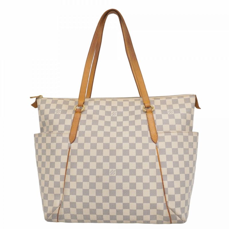 Louis Vuitton Tote Bag Damier Azure Totally GM N51263 White Ladies
