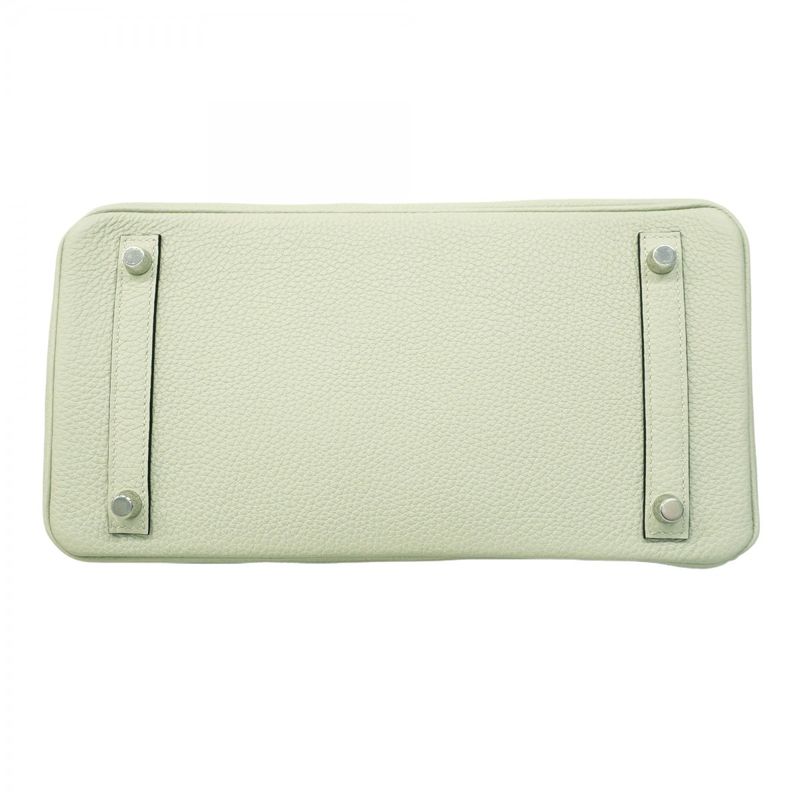 Hermes Handbag Birkin 30 Togo Veil Fizz Silver Hardware B Engraved Ladies