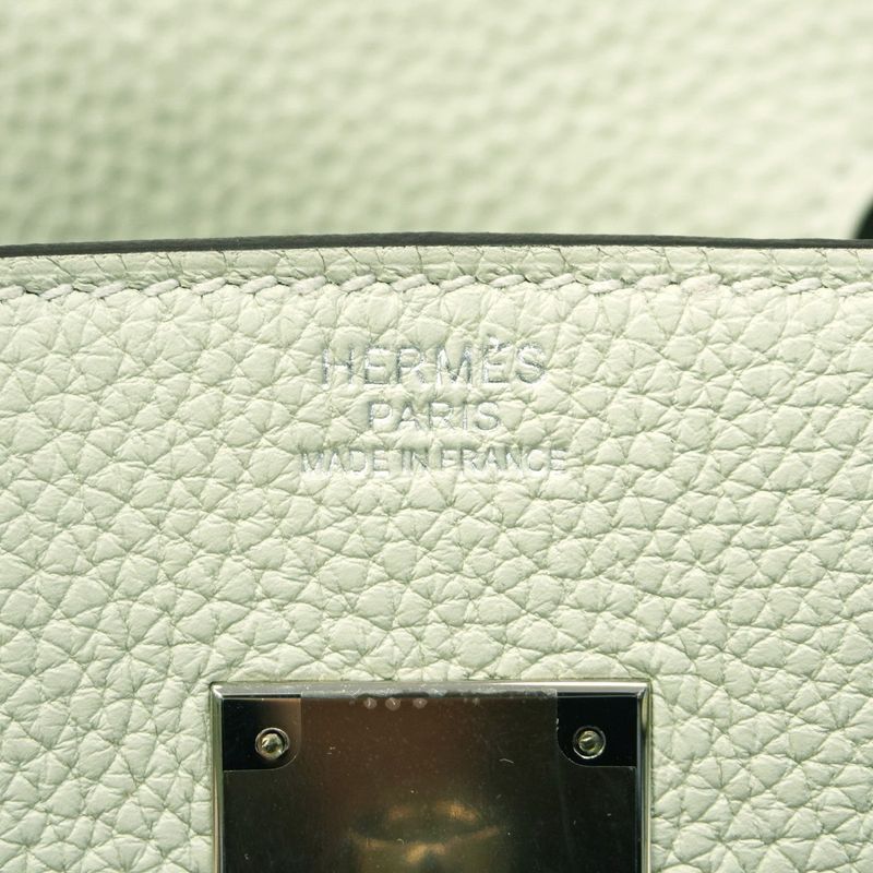 Hermes Handbag Birkin 30 Togo Veil Fizz Silver Hardware B Engraved Ladies