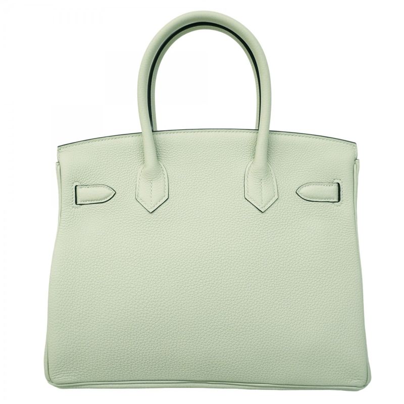 Hermes Handbag Birkin 30 Togo Veil Fizz Silver Hardware B Engraved Ladies