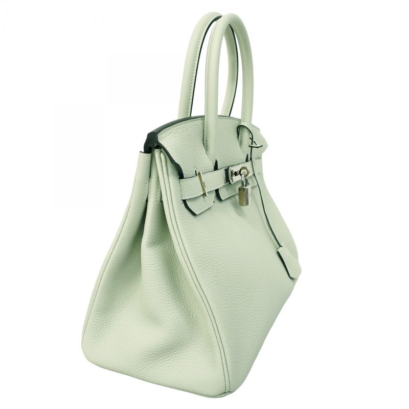 Hermes Handbag Birkin 30 Togo Veil Fizz Silver Hardware B Engraved Ladies