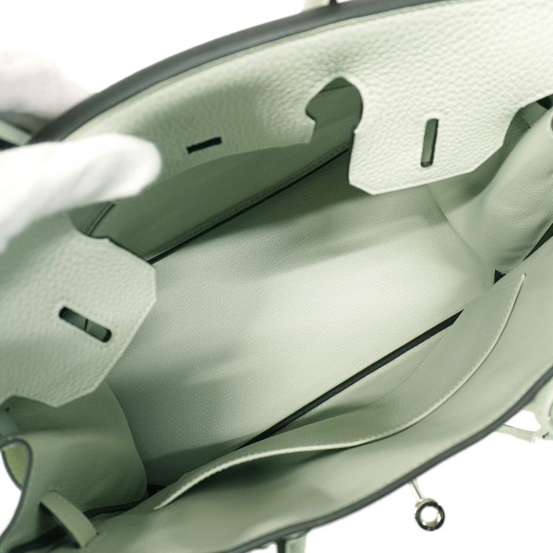 Hermes Handbag Birkin 30 Togo Veil Fizz Silver Hardware B Engraved Ladies