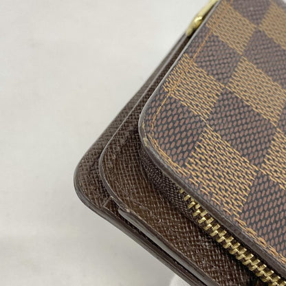 Louis Vuitton Wallet Damier Compact Zip N61668 Ebene Ladies