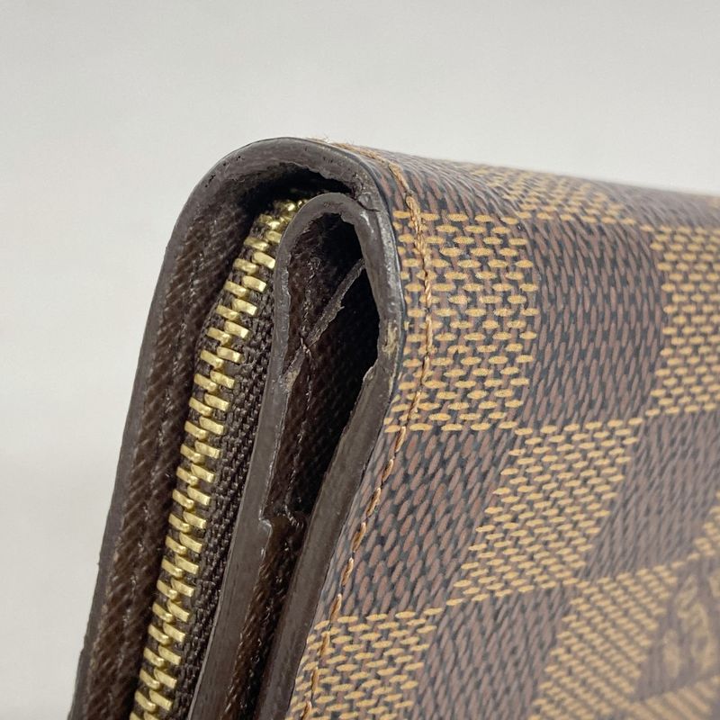 Louis Vuitton Wallet Damier Compact Zip N61668 Ebene Ladies