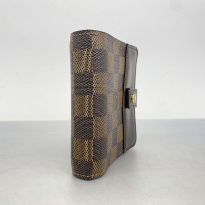 Louis Vuitton Wallet Damier Compact Zip N61668 Ebene Ladies