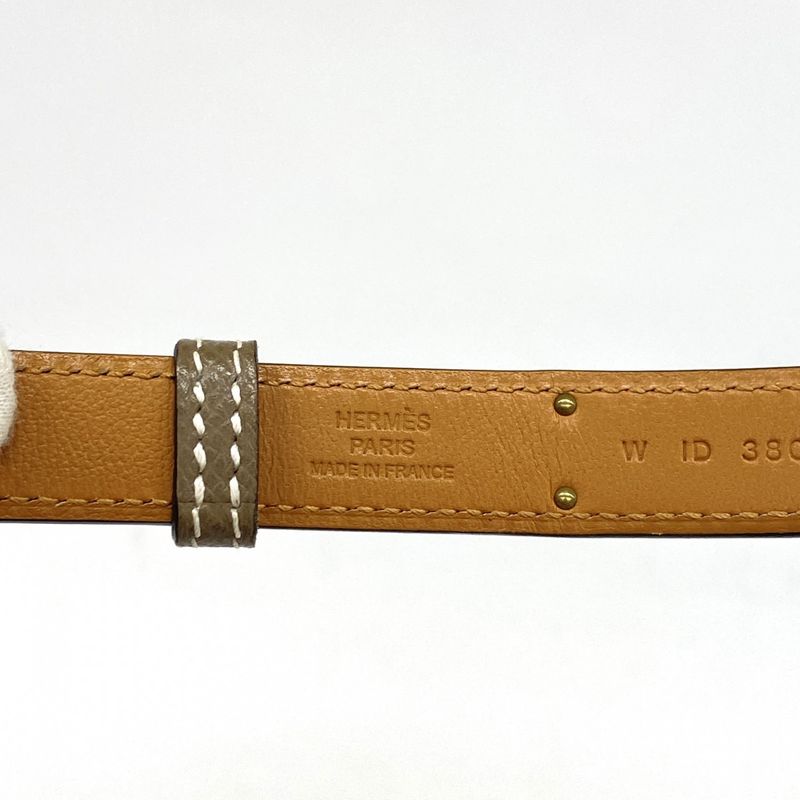 Hermes Belt Kelly Belt Vaux Epson Etupe Gold Hardware W Engraved Ladies