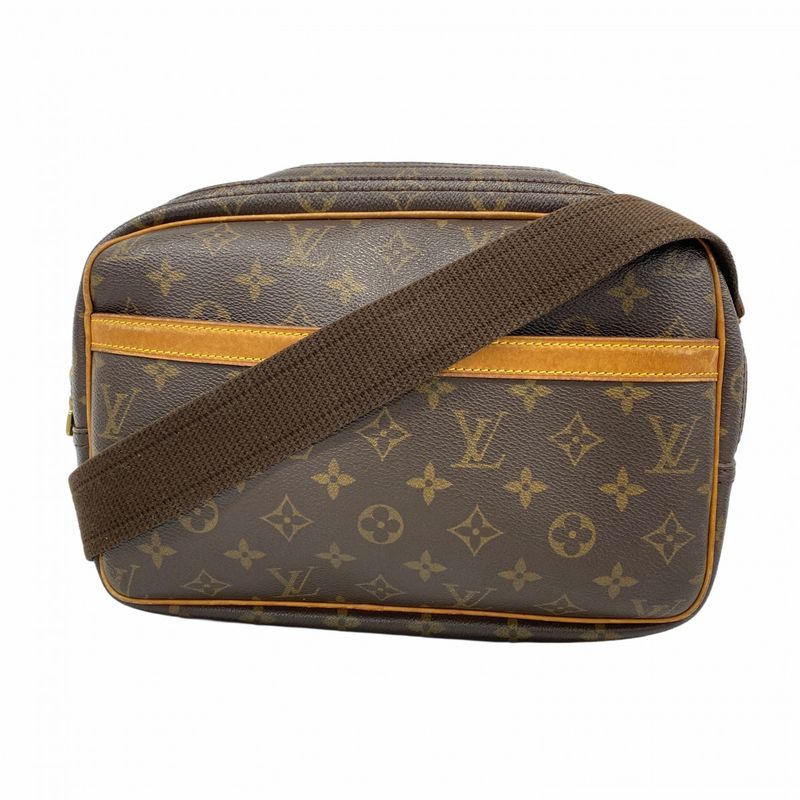 Louis Vuitton Shoulder Bag Monogram Reporter PM M45254 Brown Ladies