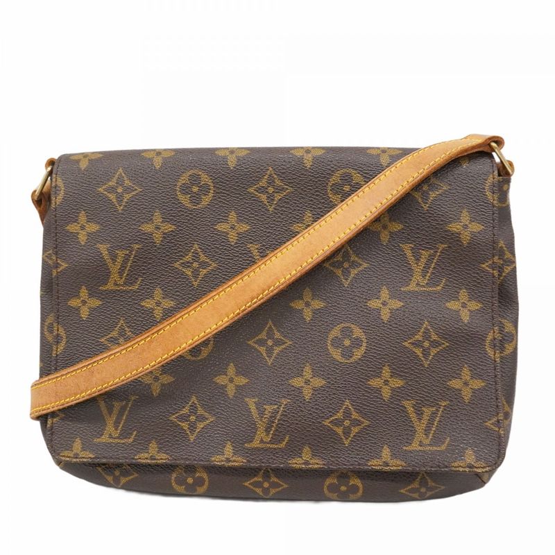 Louis Vuitton Shoulder Bag Monogram Musette Tango Short Strap M51257 Brown