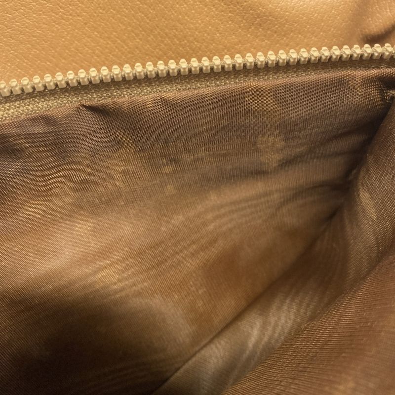 Celine Handbag Macadam PVC Brown Gold Hardware Women