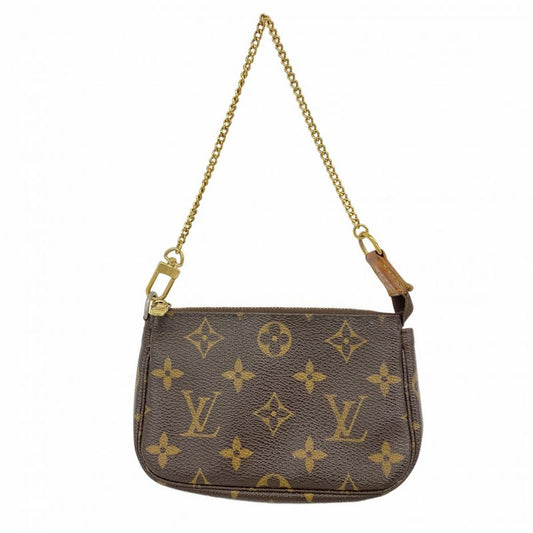 Louis Vuitton Pouch Monogram Mini Pochette Accessory M58009 Brown Ladies