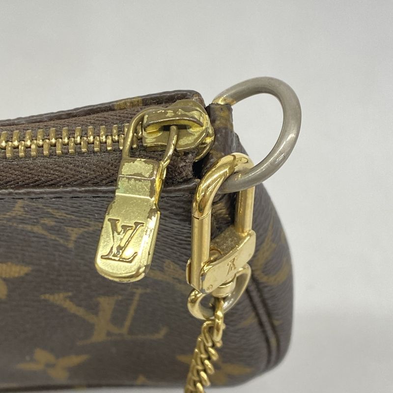 Louis Vuitton Pouch Monogram Mini Pochette Accessory M58009 Brown Ladies