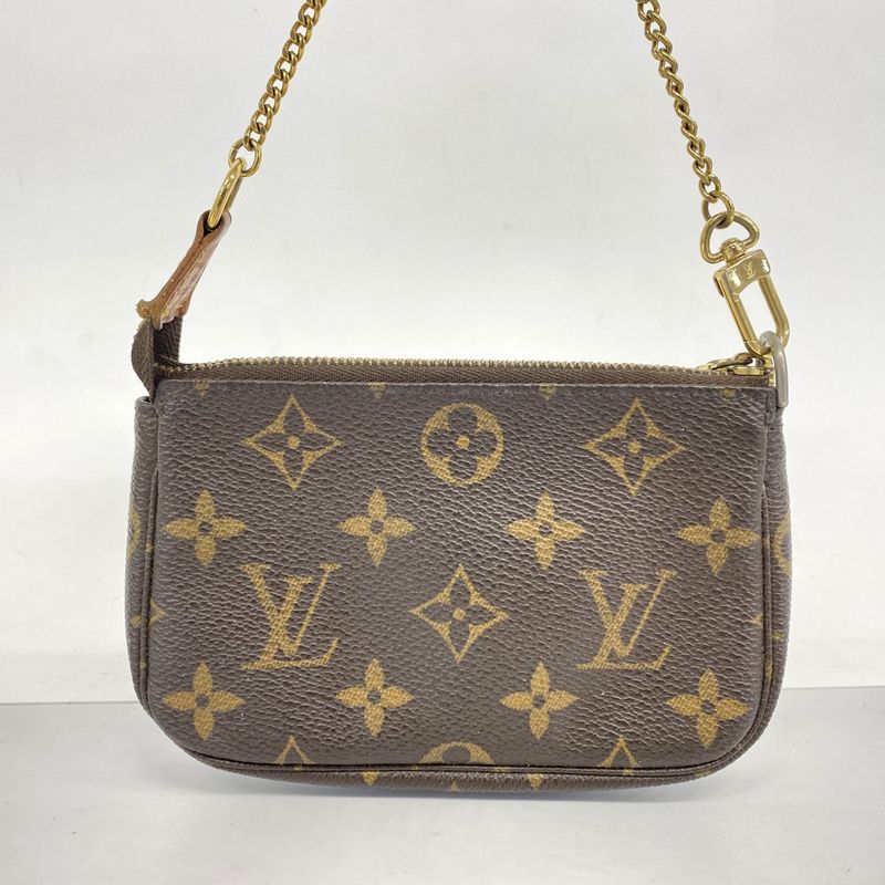 Louis Vuitton Pouch Monogram Mini Pochette Accessory M58009 Brown Ladies