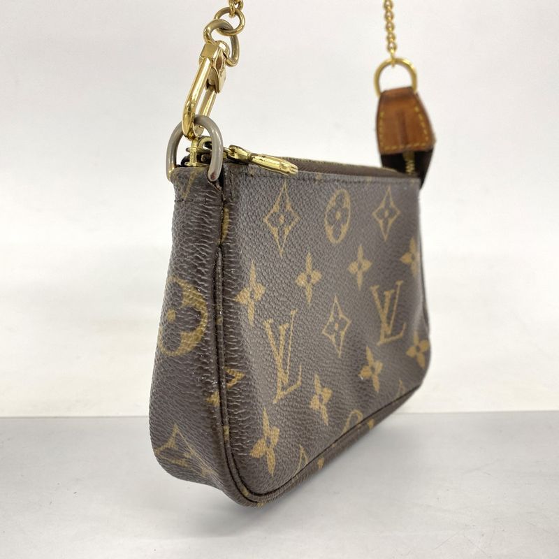 Louis Vuitton Pouch Monogram Mini Pochette Accessory M58009 Brown Ladies