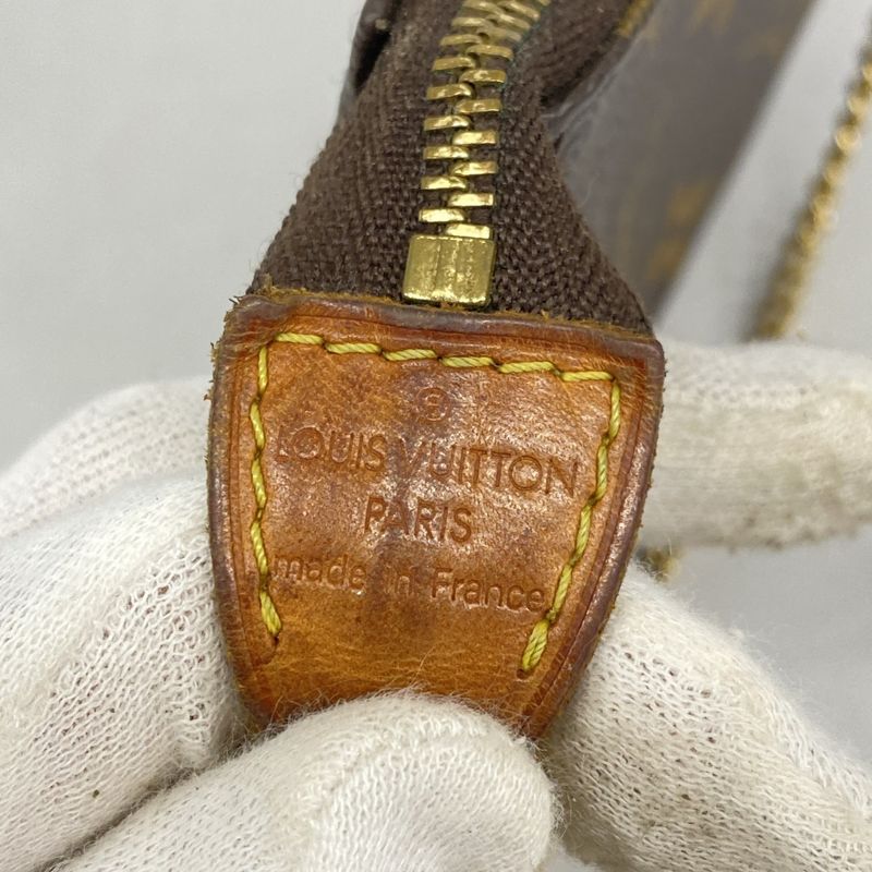 Louis Vuitton Pouch Monogram Mini Pochette Accessory M58009 Brown Ladies