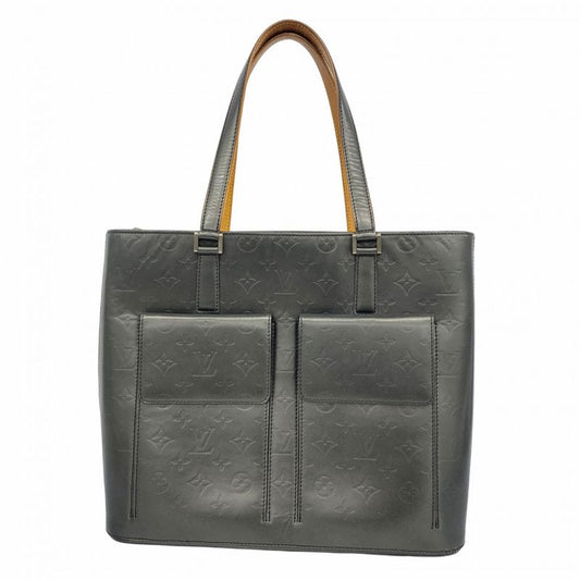 Louis Vuitton Tote Bag Monogram Matt Wilwood M55105 Noir Black Women's