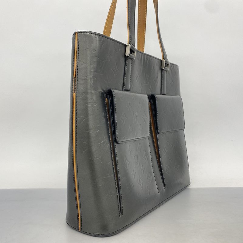Louis Vuitton Tote Bag Monogram Matt Wilwood M55105 Noir Black Women's