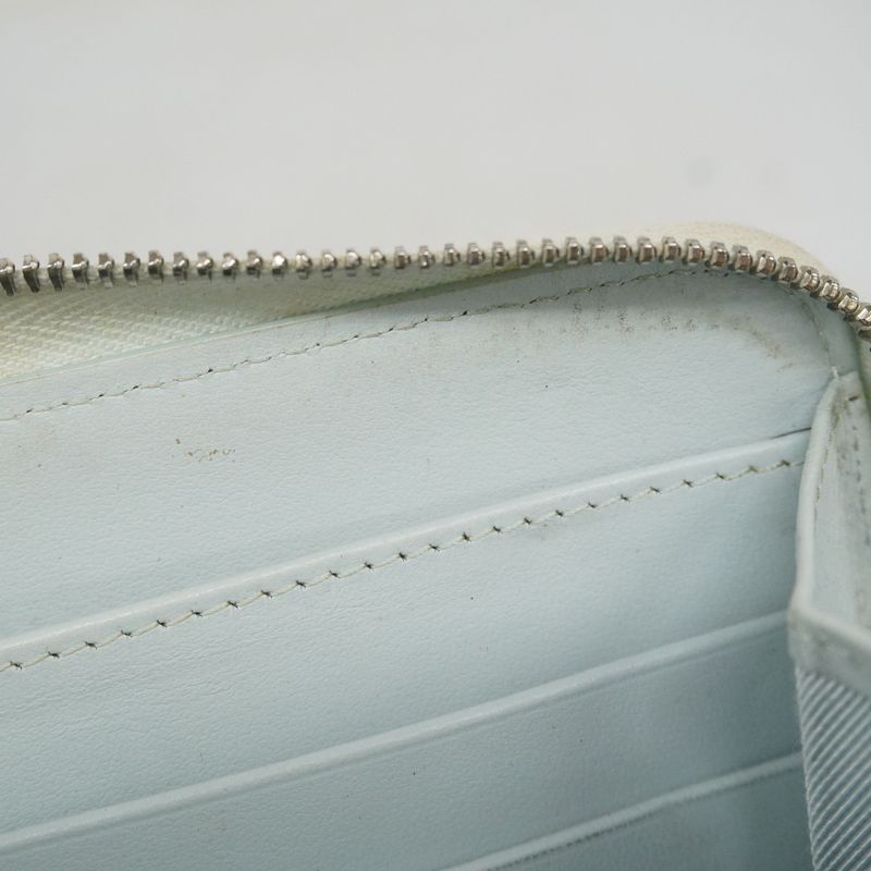 Chanel Long Wallet Matelasse Caviar Skin Light Blue Silver Hardware Women's