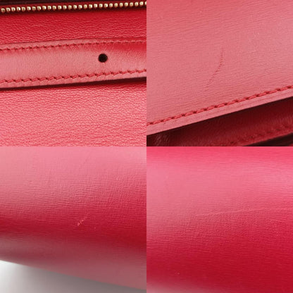 Celine Classic Box Red Leather F-La-2185