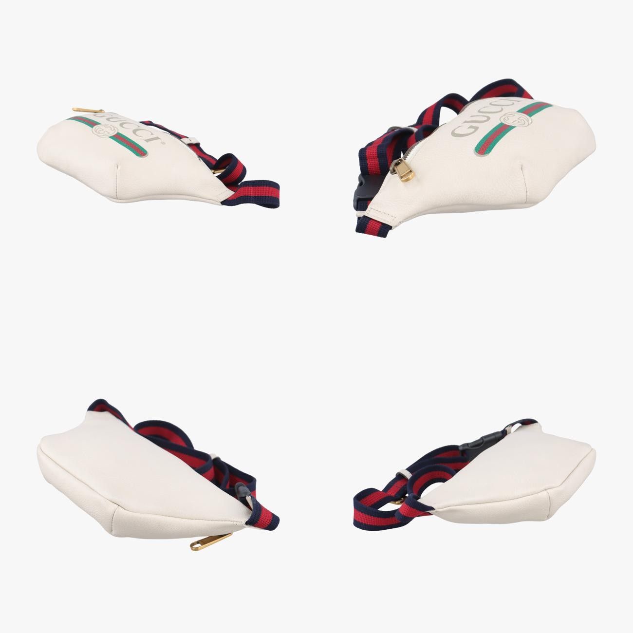 Gucci Gucci Print White Leather 527792