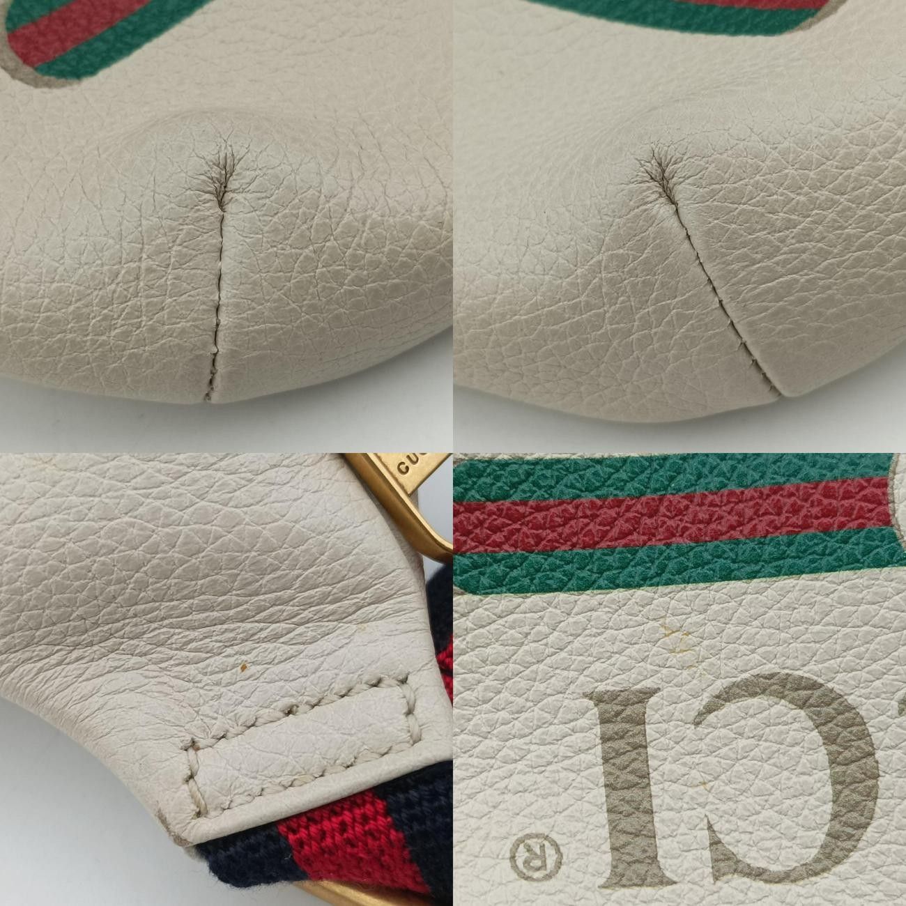 Gucci Gucci Print White Leather 527792