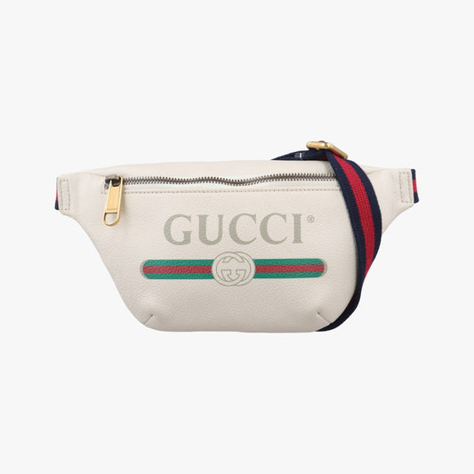 Gucci Gucci Print White Leather 527792