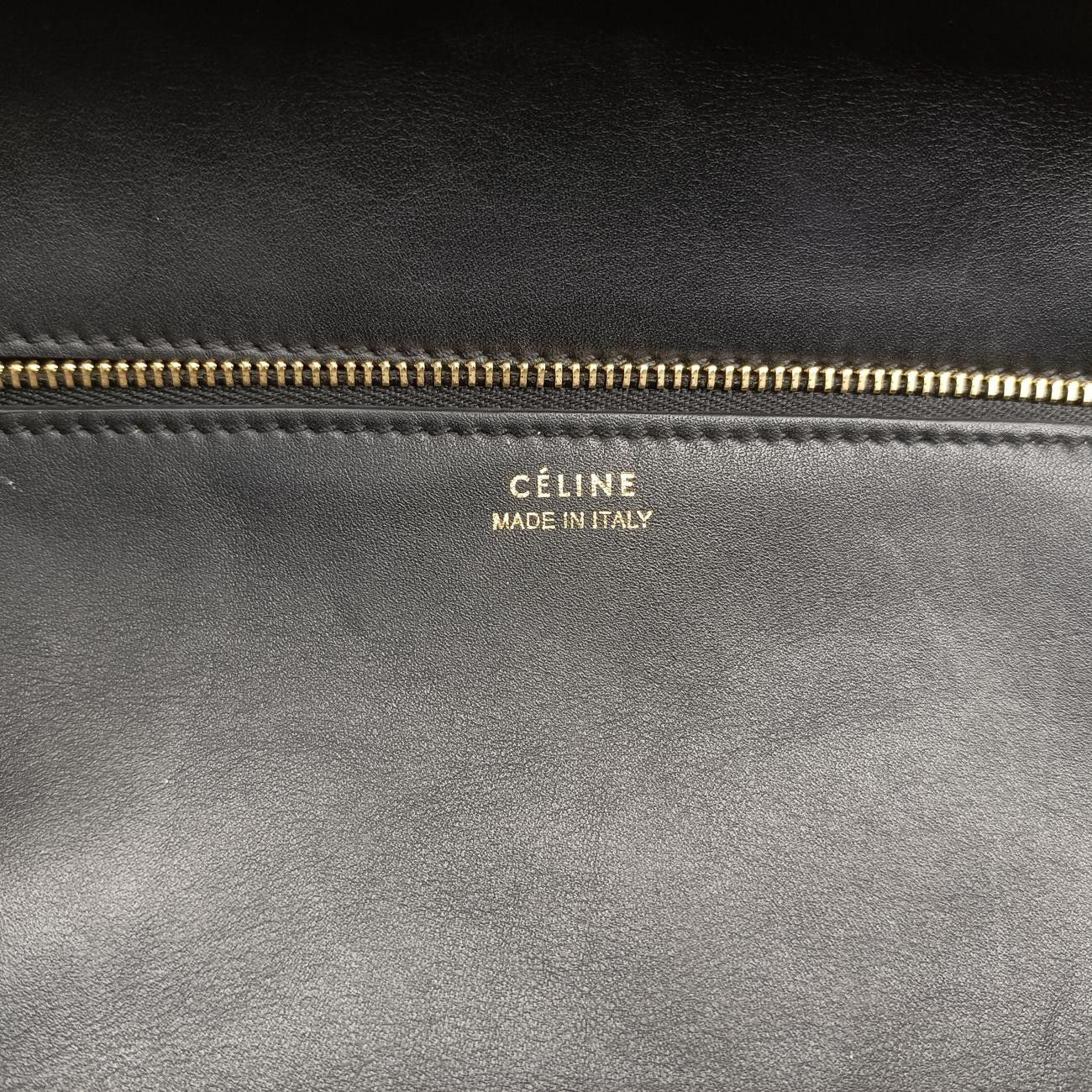 Celine Tie Black Leather W-Mp-0163