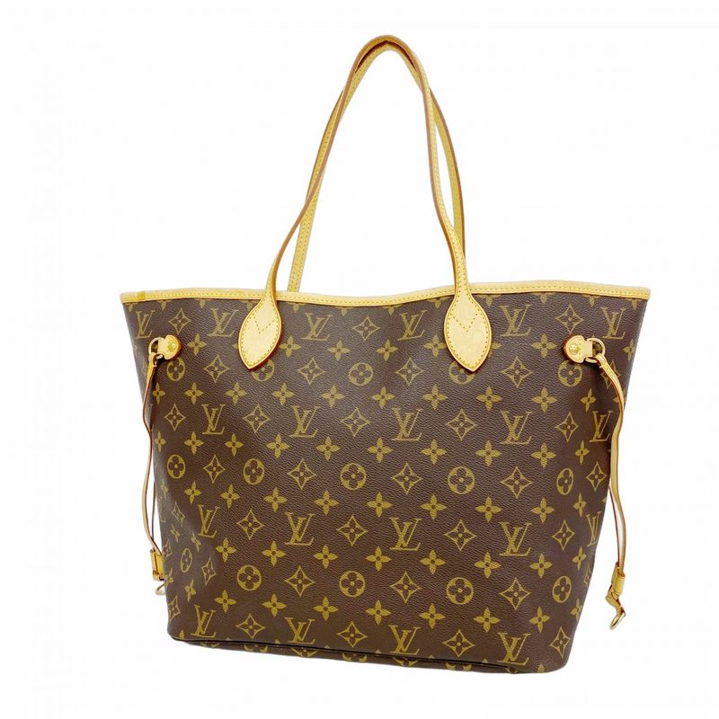 Louis Vuitton Tote Bag Monogram Neverfull MM M40156 Brown Ladies