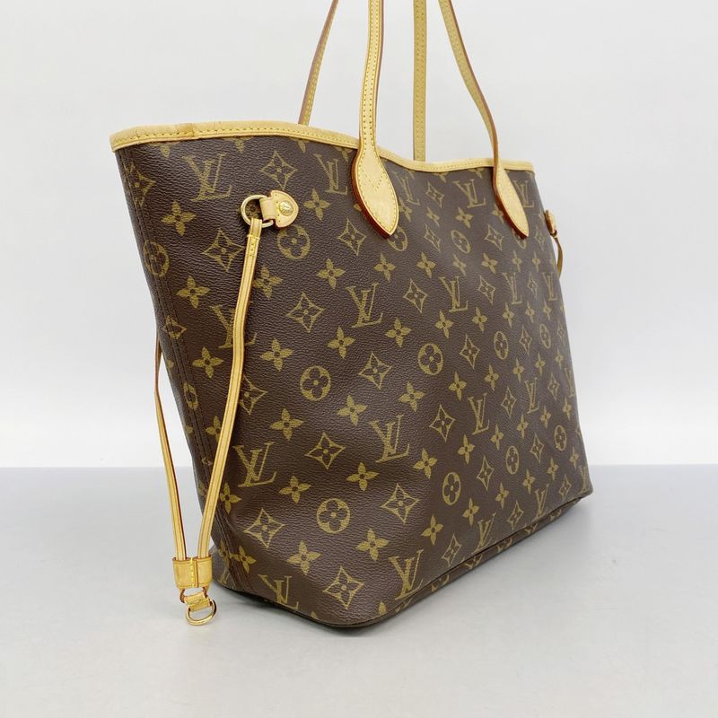 Louis Vuitton Tote Bag Monogram Neverfull MM M40156 Brown Ladies