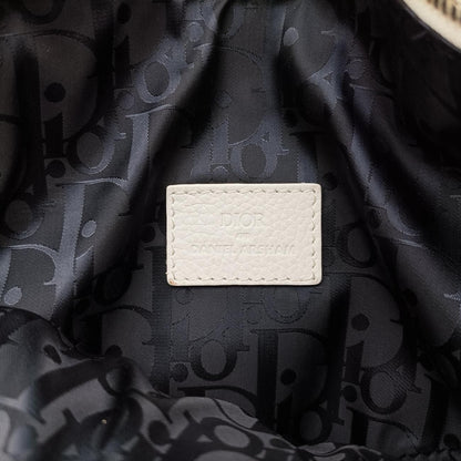 Christian Dior Saddle White Leather 06-Bo-1119